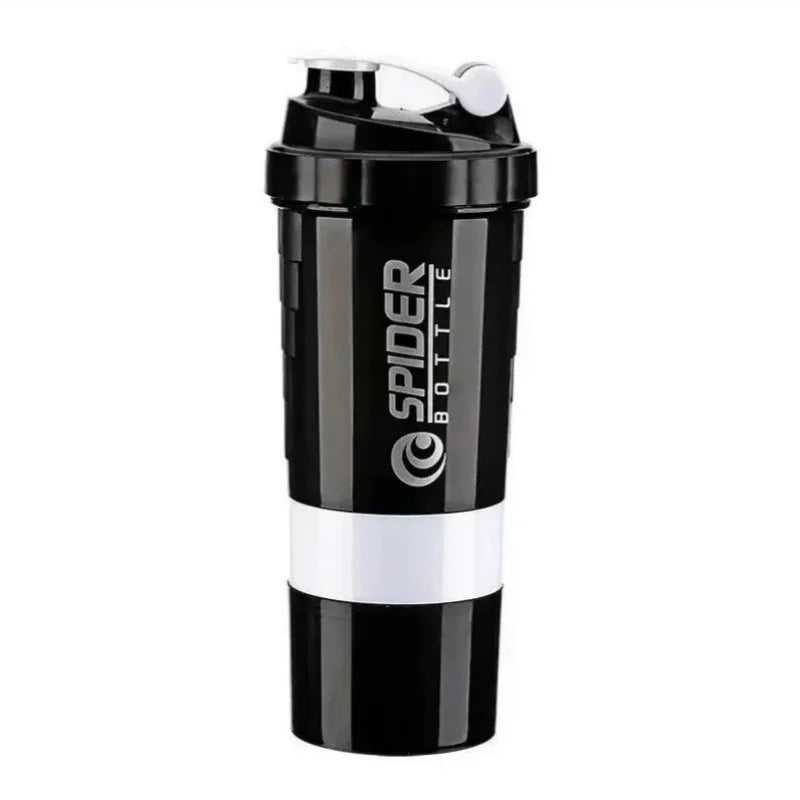 3 Layers Shaker Protein Bottle Powder Shake Cup Large Capacity Water Bottle Mixing Cup Body Building Exercise Mixing Bottle